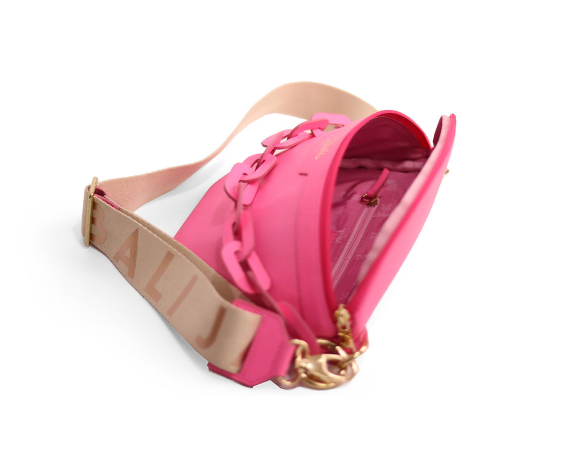 Riñonera Rosado Barbie 100% cuero