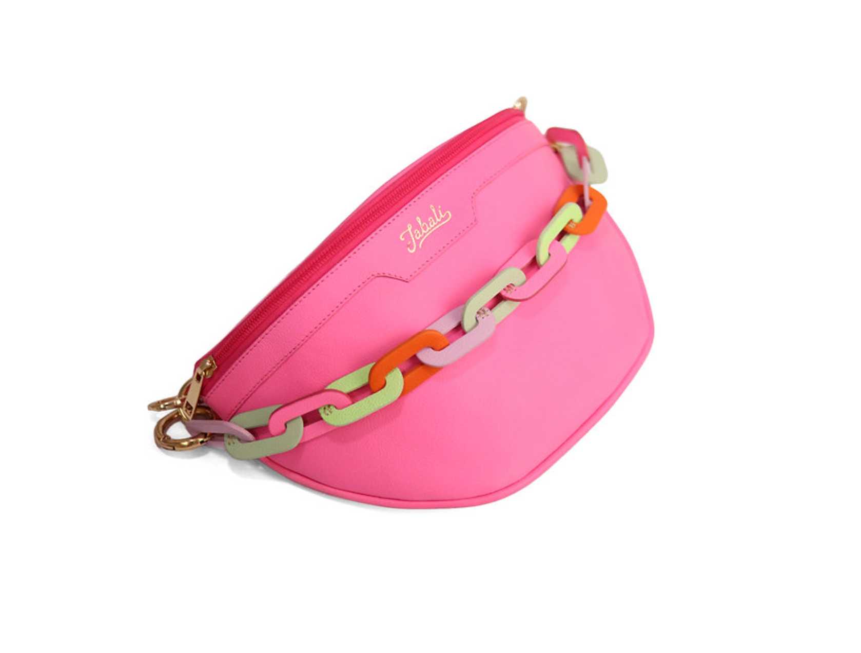 Riñonera Rosado Barbie 100% cuero