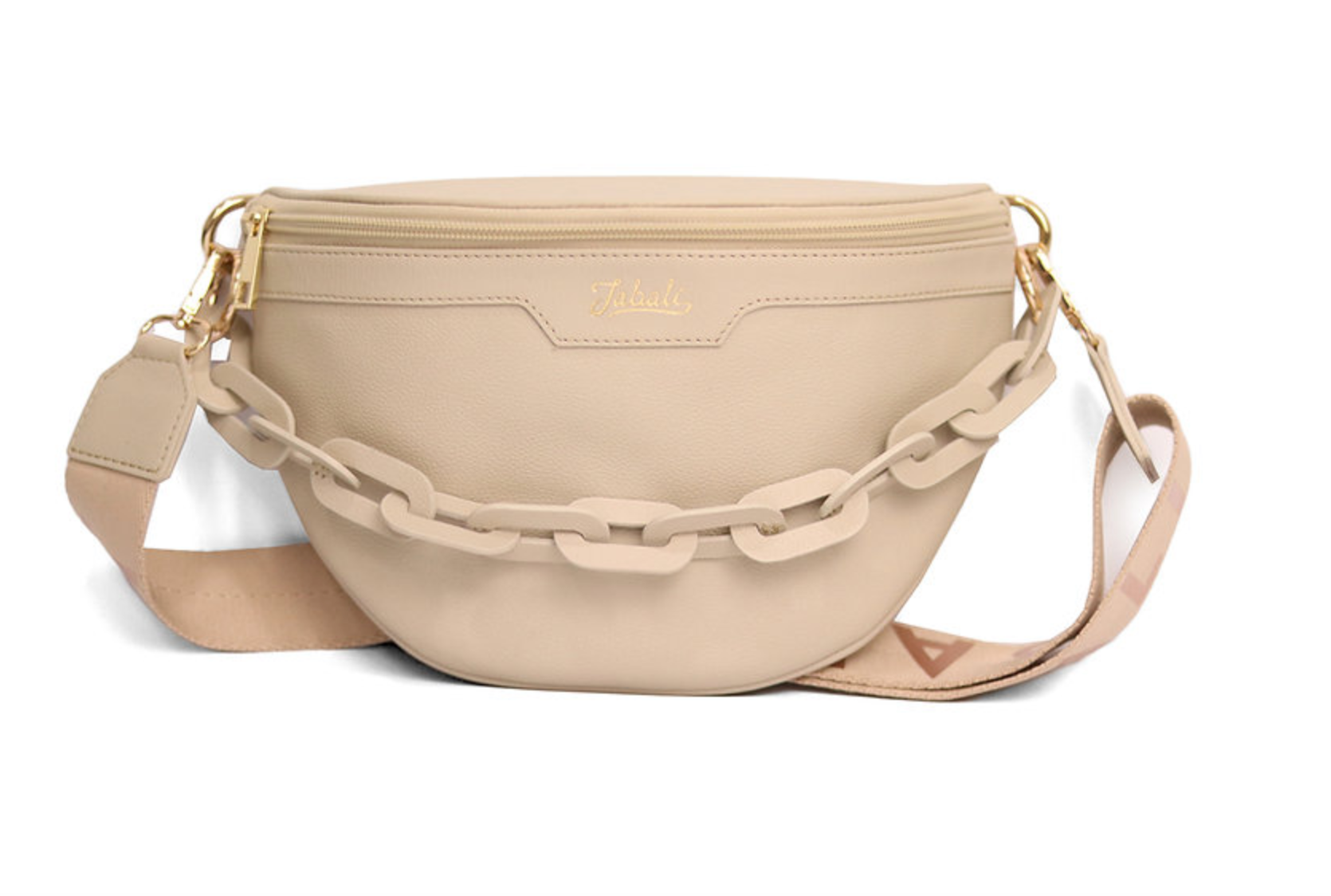 Riñonera Beige 100% cuero