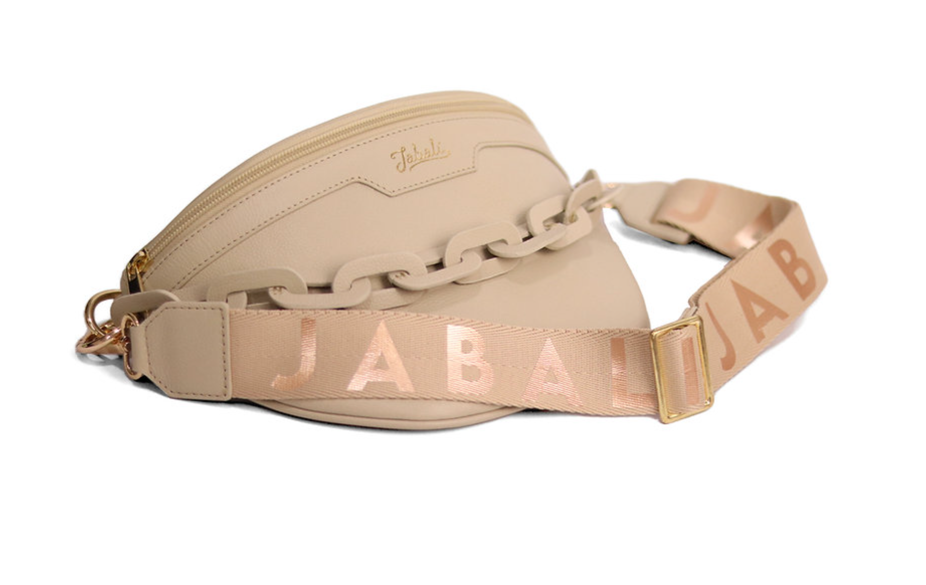 Riñonera Beige 100% cuero