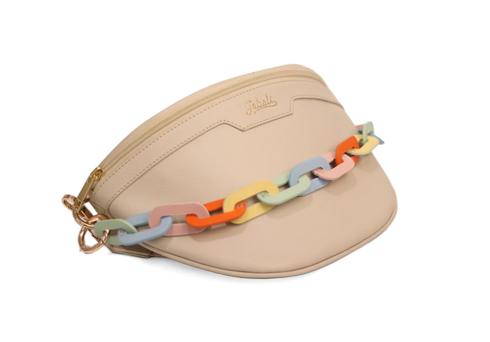 Riñonera Beige 100% cuero