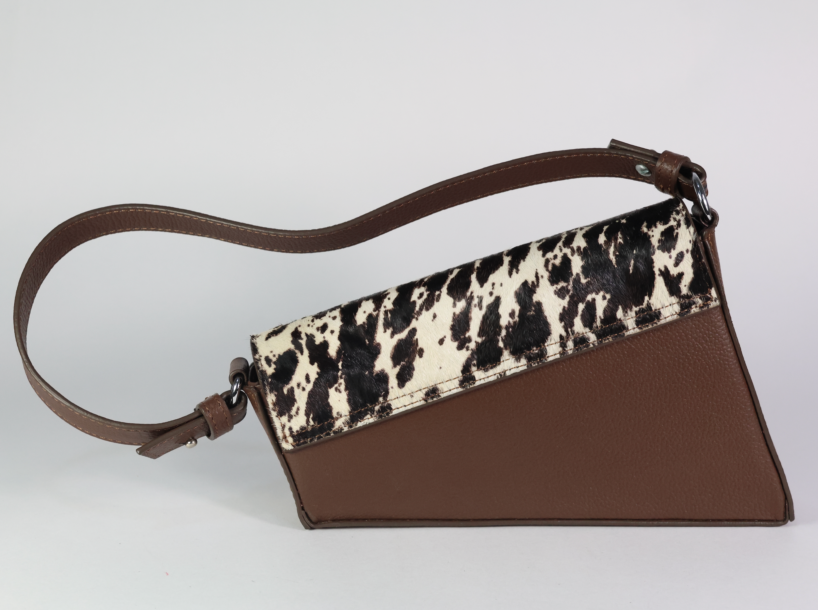 Asimetric Cow Print Chocolate
